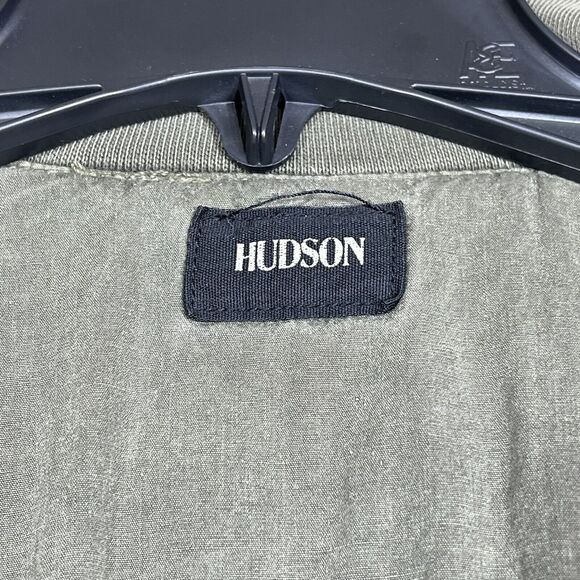 Hudson Jacket Womens Size Small Green Puffy Bomber Jacket Zipper Pockets - Picture 10 of 11
